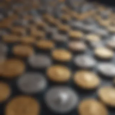 Diverse Cryptocurrency Portfolio Visual depiction of diverse cryptocurrency portfolio