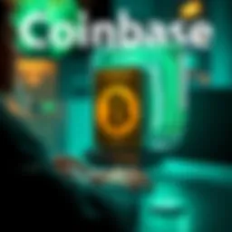 Visual representation of instant cash out feature on Coinbase