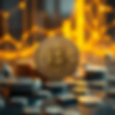 An innovative design showcasing the concept of digital currency creation