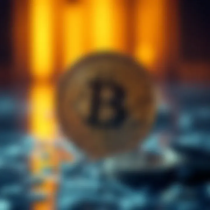 A visual metaphor illustrating regulatory considerations in cryptocurrency