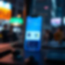Screenshot of Blue Wallet app interface showcasing its features