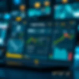 User interface of a crypto trading practice app showcasing various features