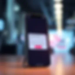 Crypto alert notification on a smartphone screen