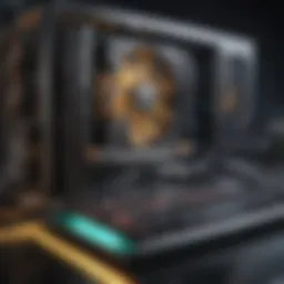 High-performance gaming PC setup for cryptocurrency mining