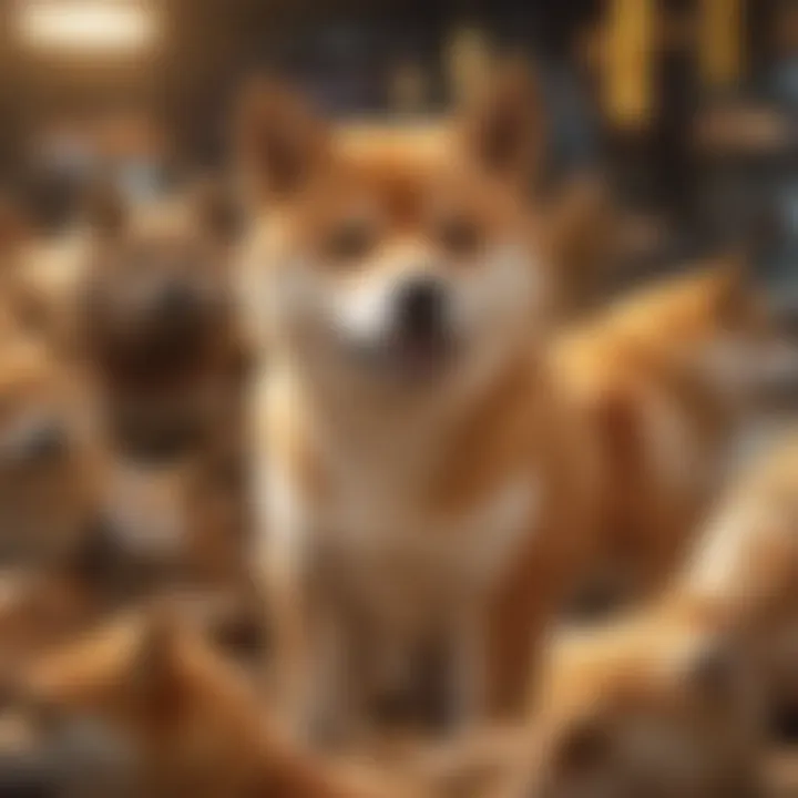 An infographic illustrating the rise of Shiba Inu cryptocurrency in the market