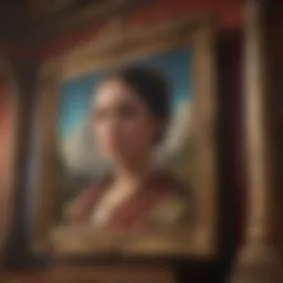 Digital representation of a classic painting transformed into a vibrant NFT