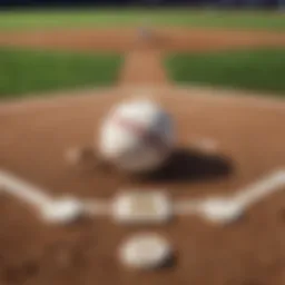 Baseball field with digital currency symbols