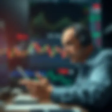 Market Trend Analysis A trader analyzing cryptocurrency market trends