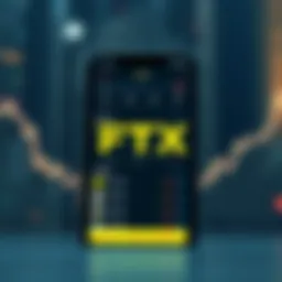 Overview of FTX app interface showcasing trading options