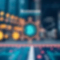 A conceptual diagram illustrating blockchain technology